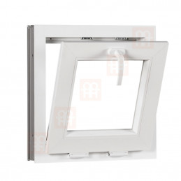 Plastové okno  50x50 cm (500x500 mm)  bílé  sklopné