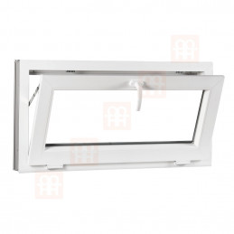 Plastové okno  80x50 cm (800x500 mm)  bílé  sklopné