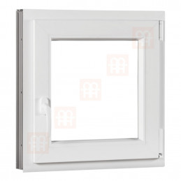 Plastové okno  60 x 60 cm (600 x 600 mm)  bílé  otevíravé i sklopné  pravé