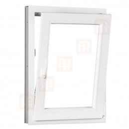 Plastové okno  60 x 80 cm (600 x 800 mm)  bílé  otevíravé i sklopné  pravé
