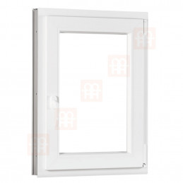 Plastové okno  60 x 80 cm (600 x 800 mm)  bílé  otevíravé i sklopné  pravé