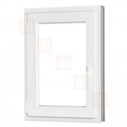 Plastové okno  60x80 cm (600x800 mm)  bílé  otevíravé i sklopné  levé