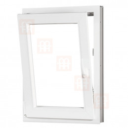 Plastové okno  90x110 cm (900x1100 mm)  bílé  otevíravé i sklopné  levé