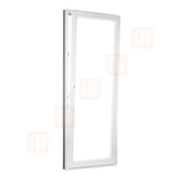 Műanyag ajtó  80x210 cm (800x2100 mm)  fehér  erkély  nyitható és felhajtható  jobbra