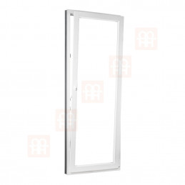 Műanyag ajtó  90x210 cm (900x2100 mm)  fehér  erkély  nyitható és felhajtható  jobbra