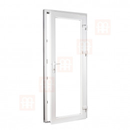Műanyag ajtó  90x205 cm (900x2050 mm)  fehér  tömör  jobbra