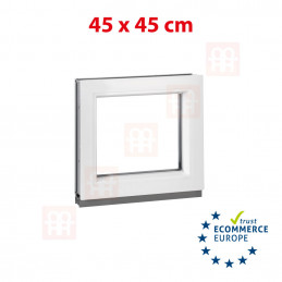 Plastové okno  45x45 cm (450x450 mm)  bílé  fixní (neotvíravé)