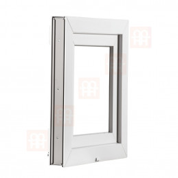 Plastové okno  140x60 cm (1400x600 mm)  bílé  sklopné