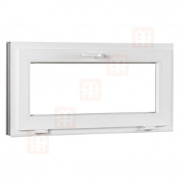 Plastové okno  120x50 cm (1200x500 mm)  bílé  sklopné