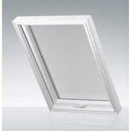 Műanyag tetőablak  66x118 cm (660x1180 mm)  fehér, barna szegéllyel  SKYLIGHT