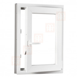 copy of Plastové okno  60 x 80 cm (600 x 800 mm)  bílé  otevíravé i sklopné  pravé