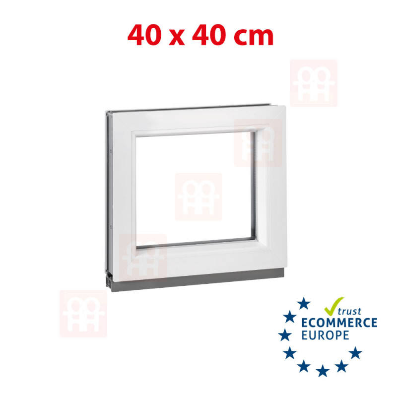 copy of Plastové okno  45x45 cm (450x450 mm)  bílé  fixní (neotvíravé)