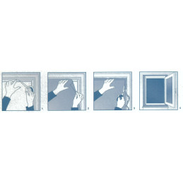 Univerzális szúnyogháló, 100x100 cm, fehér | Webáruház - ABLAKOK MOST
