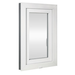 Műanyag ablak | 60 x 80 cm (600 x 800 mm) | fehér | bukó-nyíló | jobbos | HÁROMRÉTEGŰ SZIGETELŐ ÜVEG