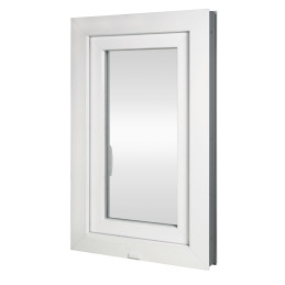 Műanyag ablak | 60x80 cm (600x800 mm) | fehér | bukó-nyíló | balos | HÁROMRÉTEGŰ SZIGETELŐ ÜVEG